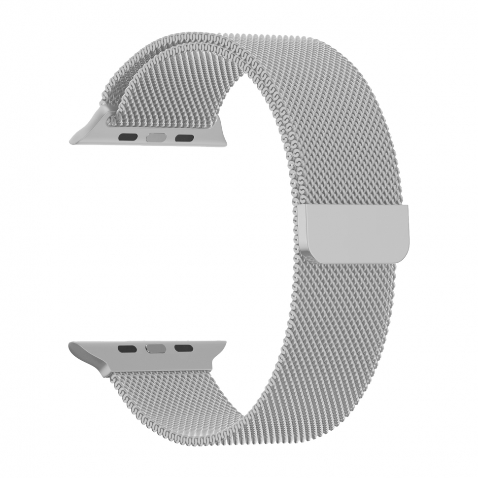Ремешок для Apple watch 38/40/41mm Milanese loop Светло-серый (Light gray)