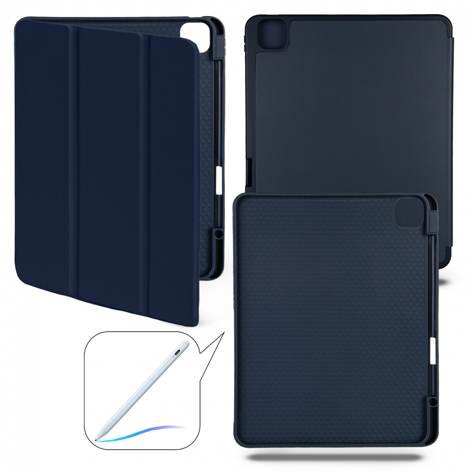 Чехол-книжка iPad Pro 13 (2024) Smart case (Pencil) Dark Blue №12