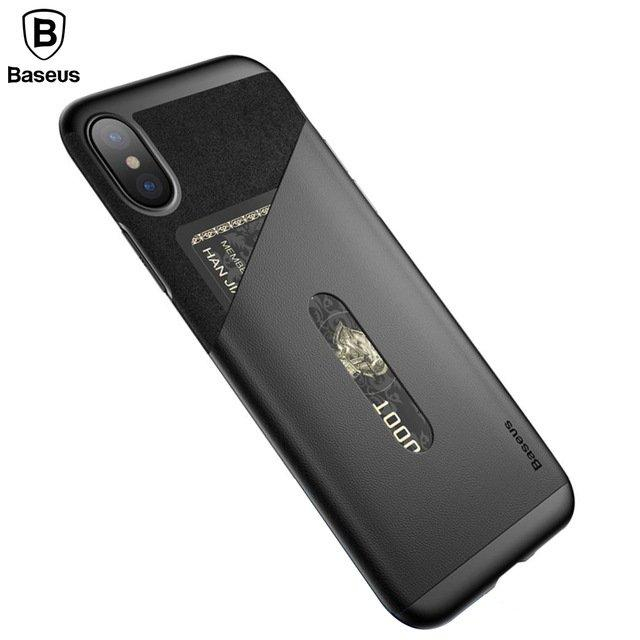 Чехол iPhone XS Baseus Card Pocket