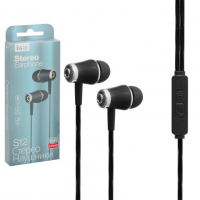 Наушники ISA S12 с микрофоном черные