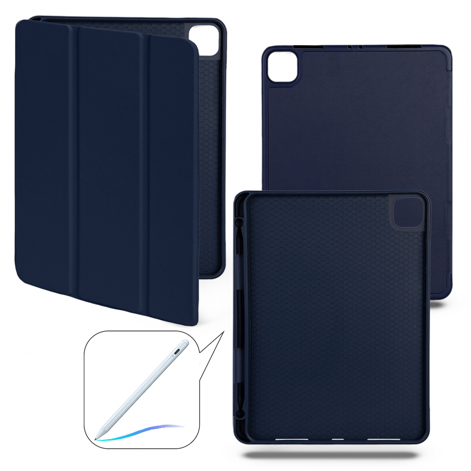 Чехол-книжка iPad Pro 12.9 (2022) Smart case (Pencil) Dark Blue №12