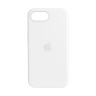 Чехол iPhone 16e Silicon Case  White (MagSafe + анимация NFC) c LOGO