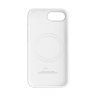 Чехол iPhone 16e Silicon Case  White (MagSafe + анимация NFC) c LOGO