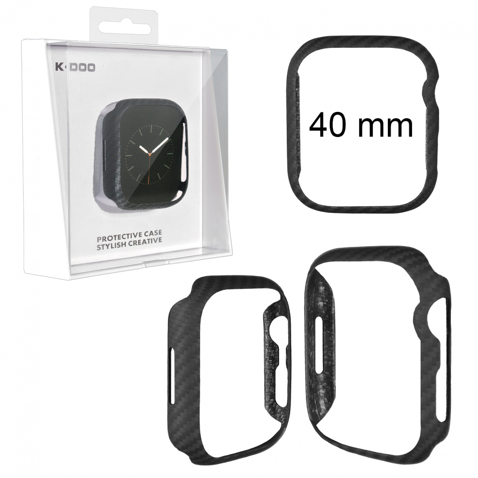 Чехол Kevlar Edge Apple Watch 40MM Black K-DOO