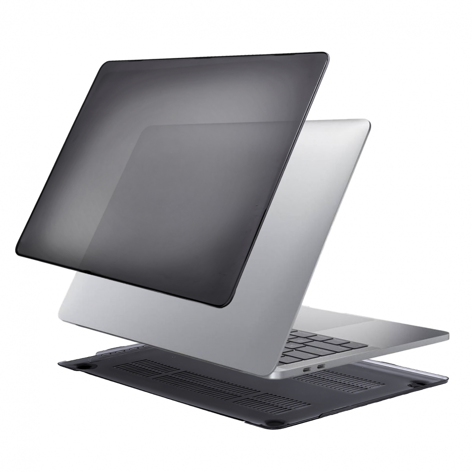 Чехол Macbook Pro 16 (2019) кристалл черный (A2141)