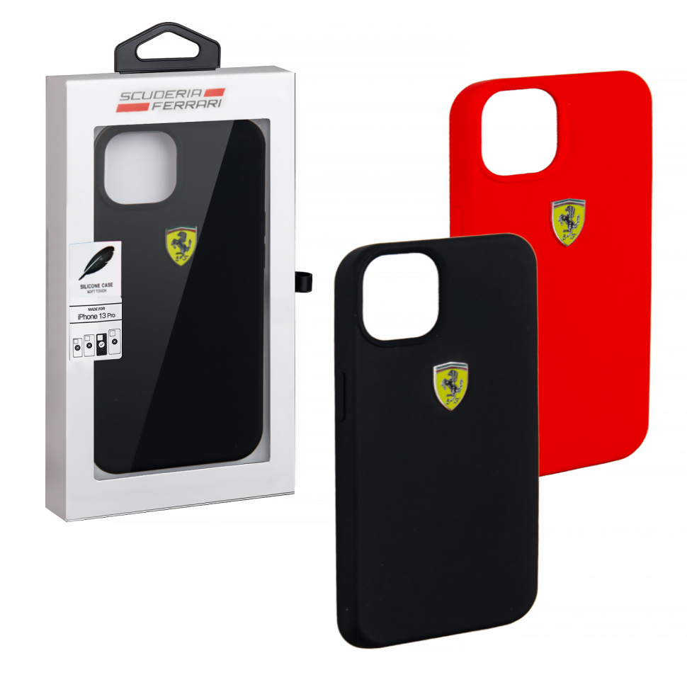 Чехол iPhone 13 Pro Ferrari silicone