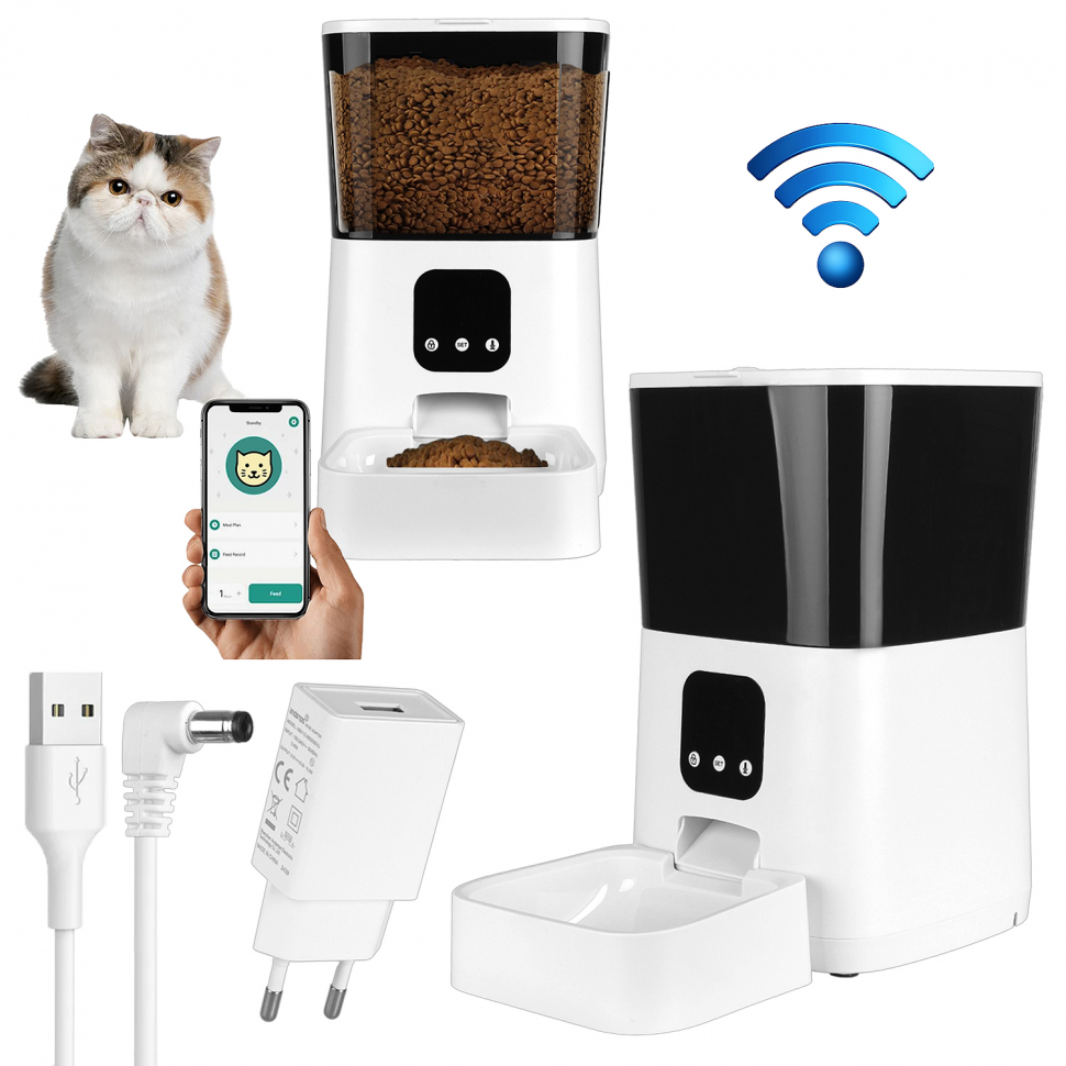 Умная автоматическая кормушка(WiFi tuya smart)