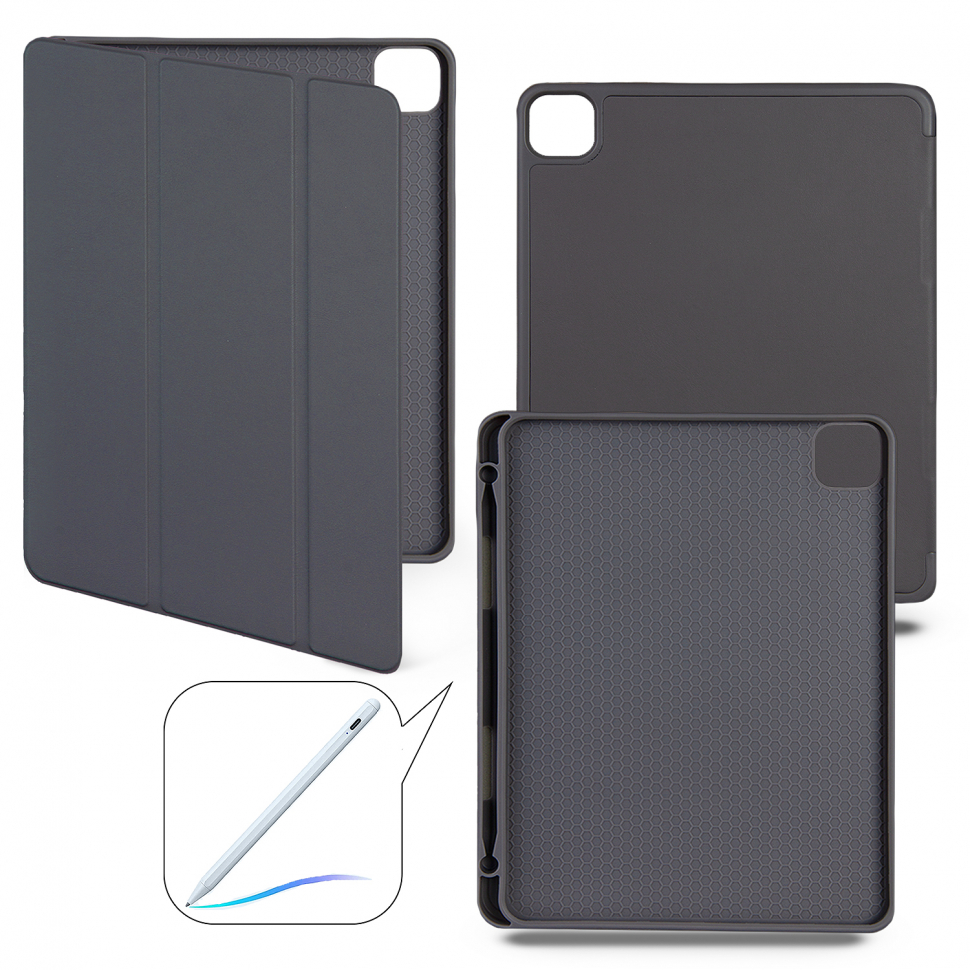 Чехол-книжка iPad Pro 12.9 (2022) Smart case (Pencil) Dark Grey №7