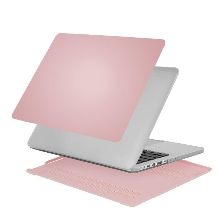 Чехол Macbook Pro 16" clear розовое золото