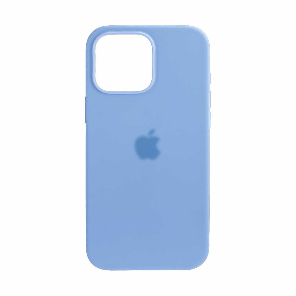 Чехол iPhone 16 Pro Max Silicon Case  Periwinkle (MagSafe + анимация NFC) c LOGO