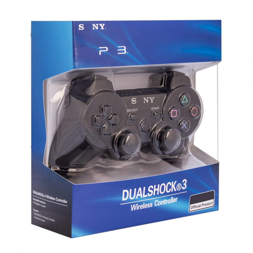 Джойстик PS3 (Bluetooth) беспроводной черный