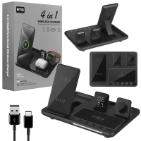 Беспроводное зарядное устройство 4in1 R11S Чёрный (20шт/кор)