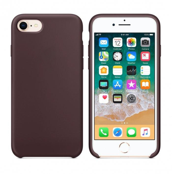 Чехол iPhone 8 Silicon Case  Cocoa (c LOGO)