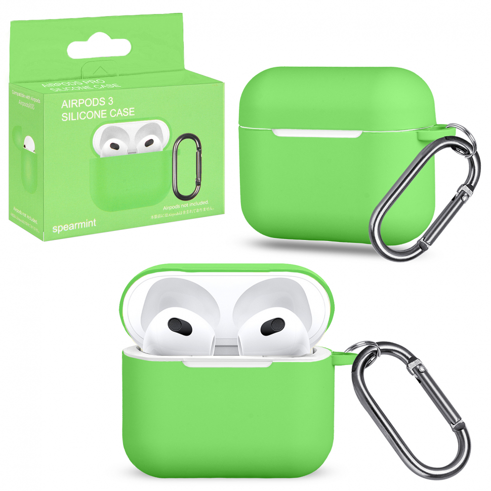 Чехол Airpods 3 с карабином №20 spearmint