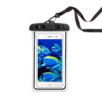 Чехол влагоустойчивый max 6,7&quot; светящийся черный