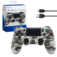 *Джойстик PS4 DualShock беспроводной хаки серый