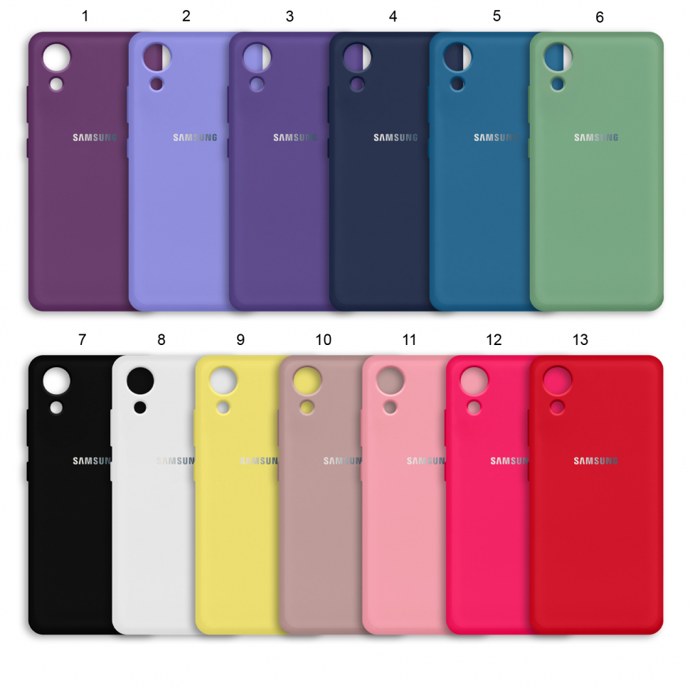 Чехол Samsung A03 Core Silicone Cover (с лого)