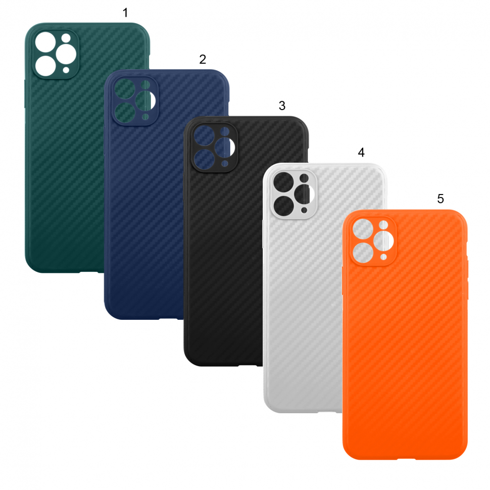 Чехол iPhone 11 Pro Carbon TPU