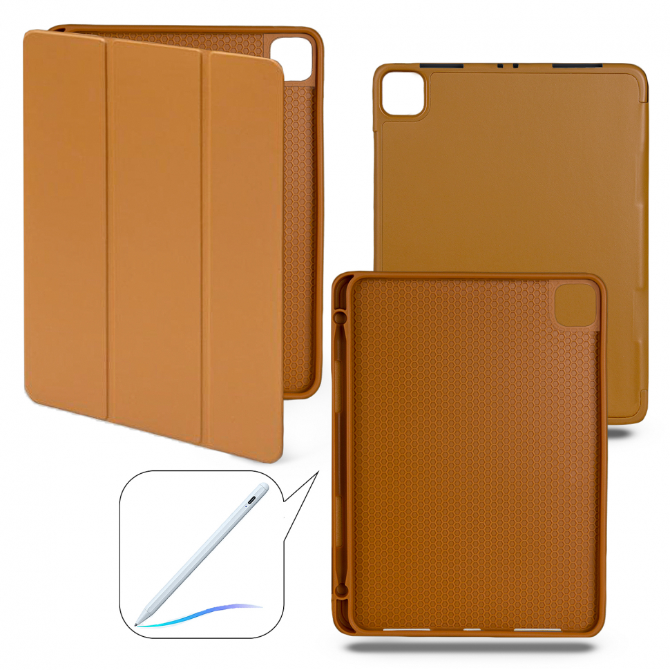 Чехол-книжка iPad Pro 12.9 (2022) Smart case (Pencil) Brown №2