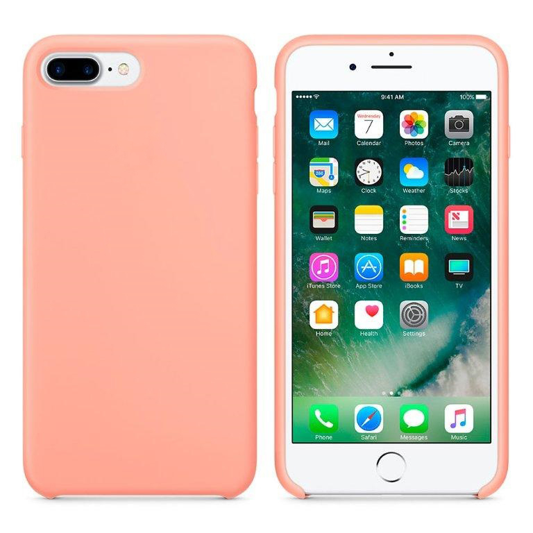 Чехол iPhone 8 Plus Silicon Case  Flamingo (c LOGO)