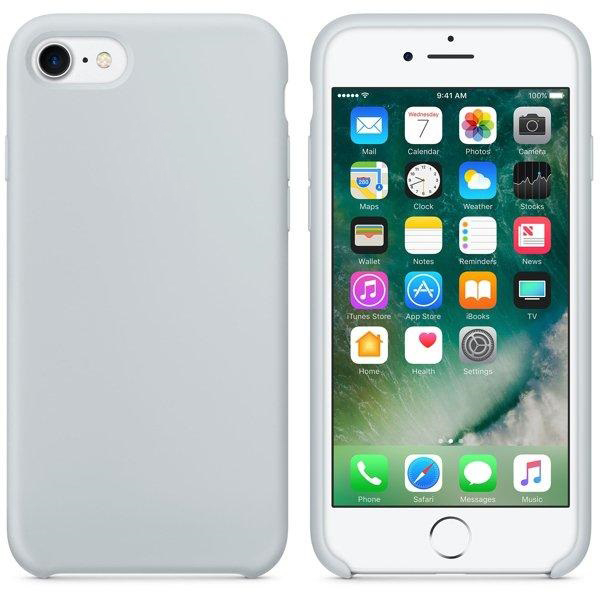 Чехол iPhone 8 Silicon Case  Mist Blue (c LOGO)