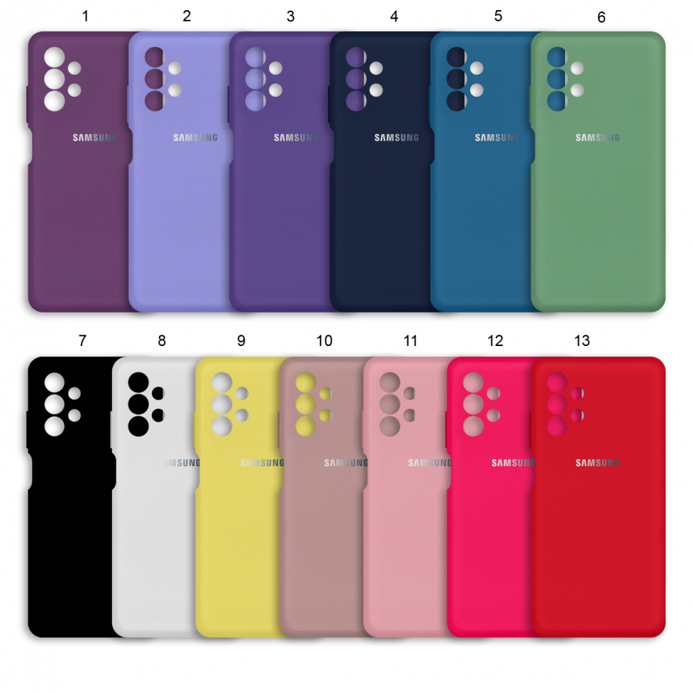 Чехол Samsung A13 Silicone Cover (с лого)
