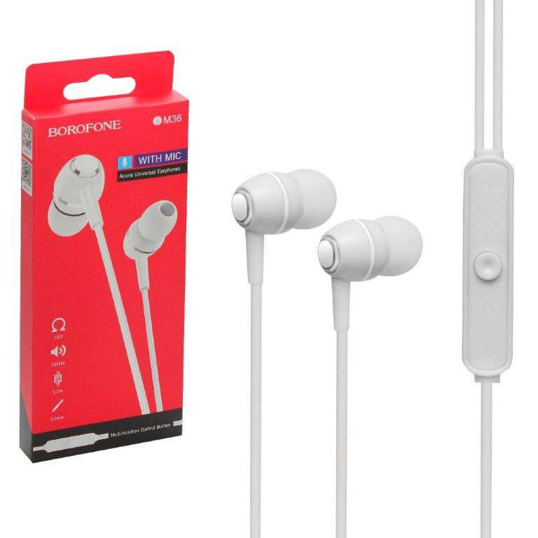 * Наушники BM36 BOROFONE белые