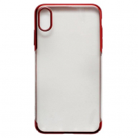 Чехол iPhone XS Max Baseus Glitter Case с рамкой красный