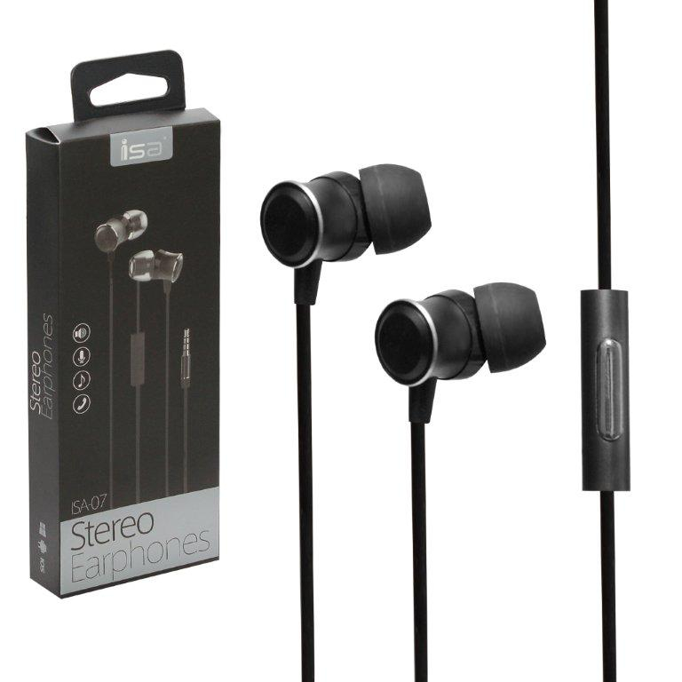Наушники ISA-07 Кнопка ответа + микрофон ISA