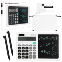 Калькулятор с HD планшетом для рисования ZH-70 Белый (50шт/кор)