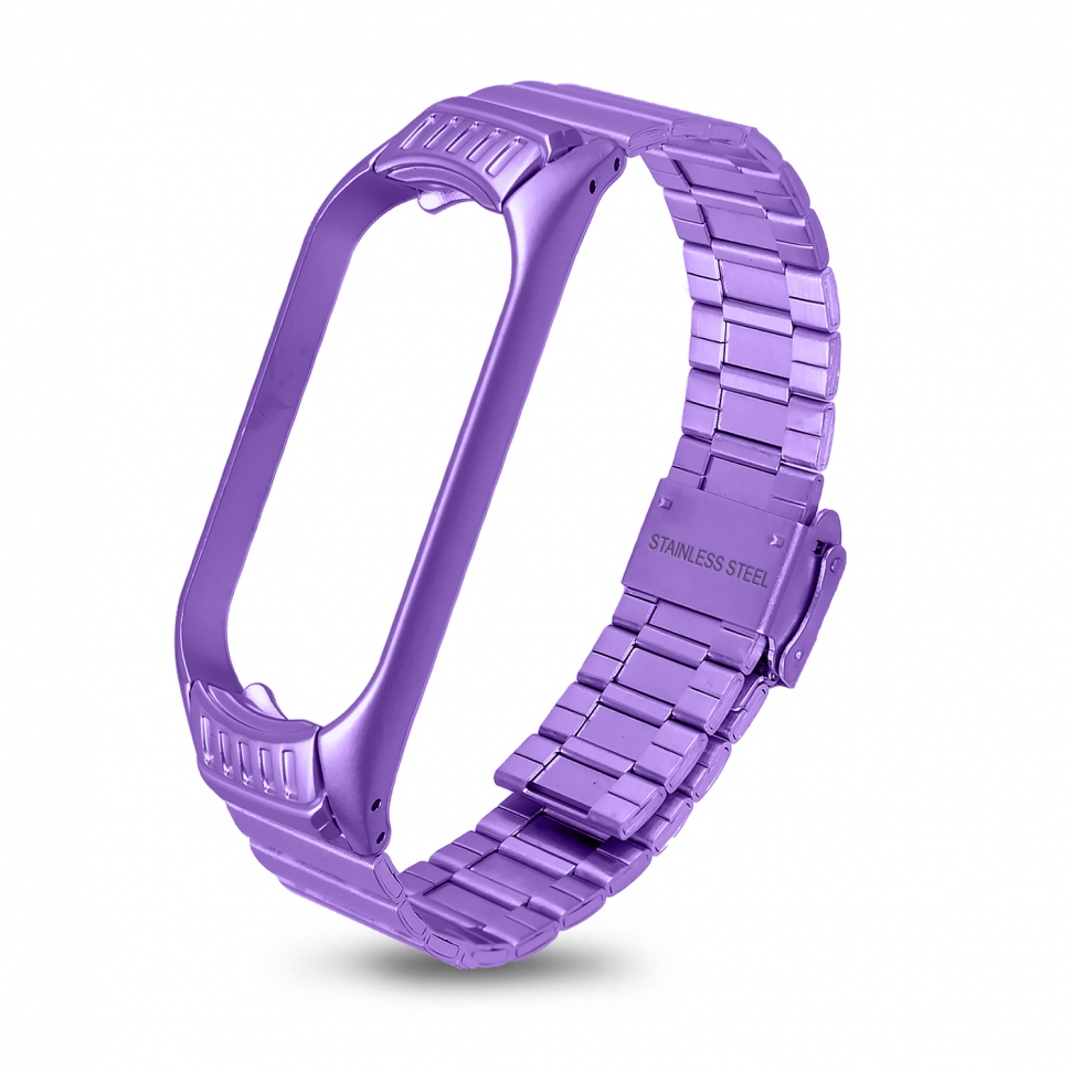 Ремешок для Mi Band 5 Milanese нежно-фиолетовый (shine purple) #8