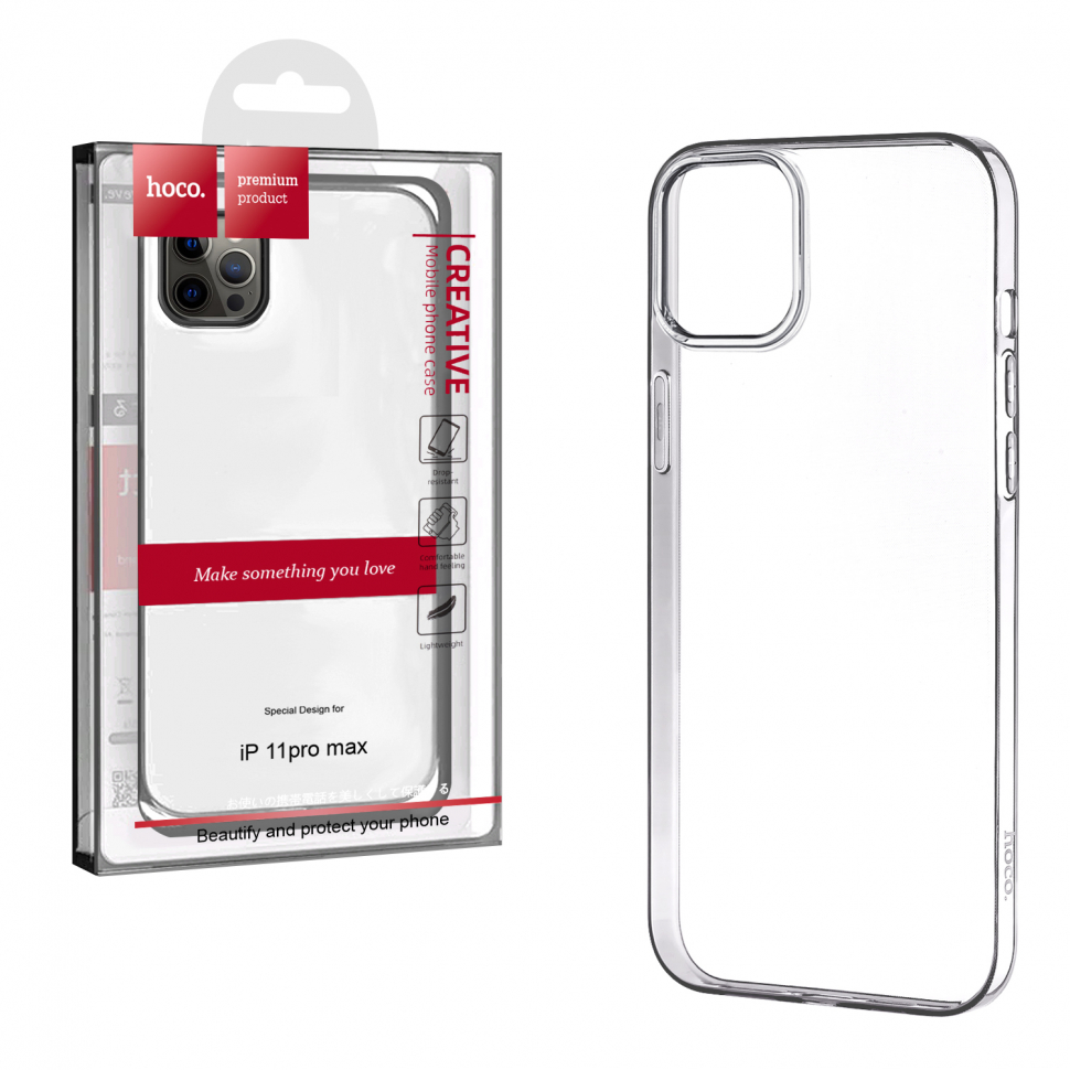 Чехол iPhone 11 Pro Max Hoco TPU прозрачный