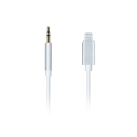 Кабель AUX  iPhone - 3.5mm. TPE  белый 2M