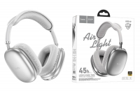 Наушники W35 Air Wireless Headset Long Usage Time HOCO серебро