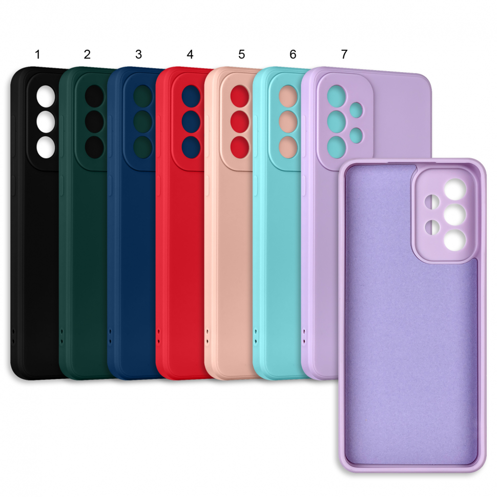 Чехол Samsung A33 цветной силикон