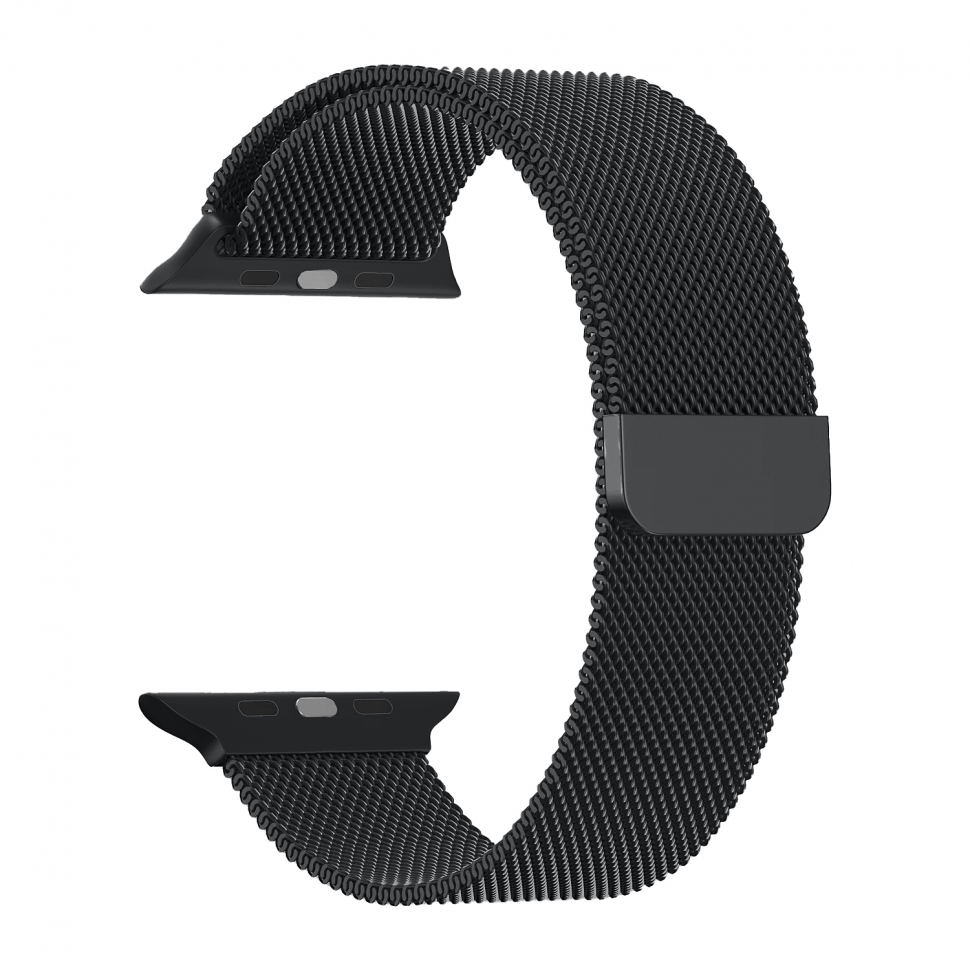 Ремешок для Apple watch 38/40/41mm Milanese loop черный (Black)