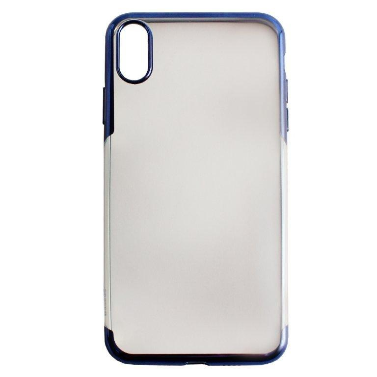Чехол iPhone XS Max Baseus Shining с рамкой синий