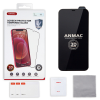 Защитное стекло iPhone 11 3D ANMAC черное усиленное  Арт.1137194