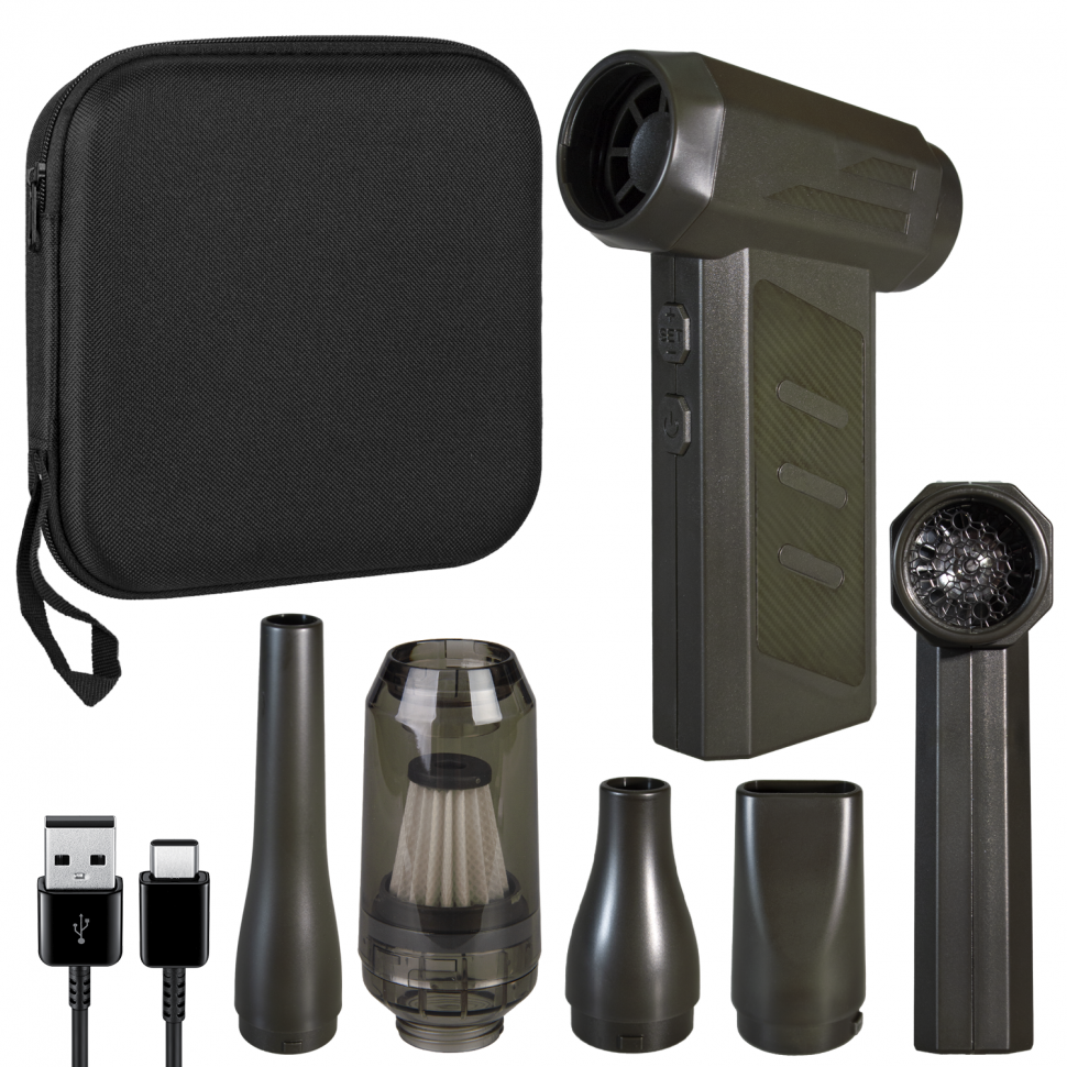 Турбовентилятор + пылесос 2 в1 TL4810-K  темно-зеленый (24шт/кор)