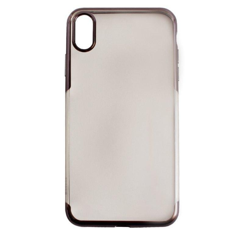 Чехол iPhone XS Max Baseus Shining с рамкой черный