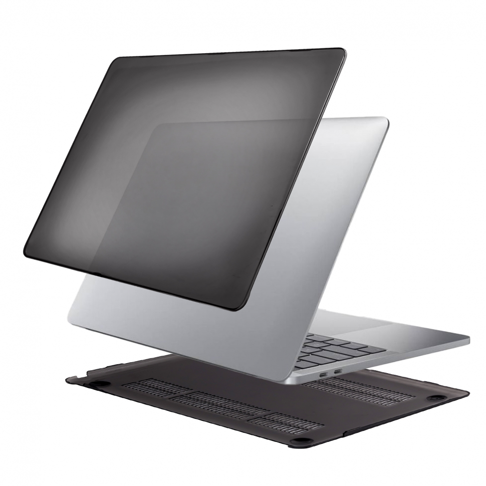 Чехол Macbook Air 13 (2020/2018) кристалл черный (A1932/A2179/A2337)