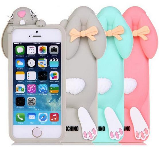 Силикон iPhone 7/8/SE(2020) MOSCHINO кролик