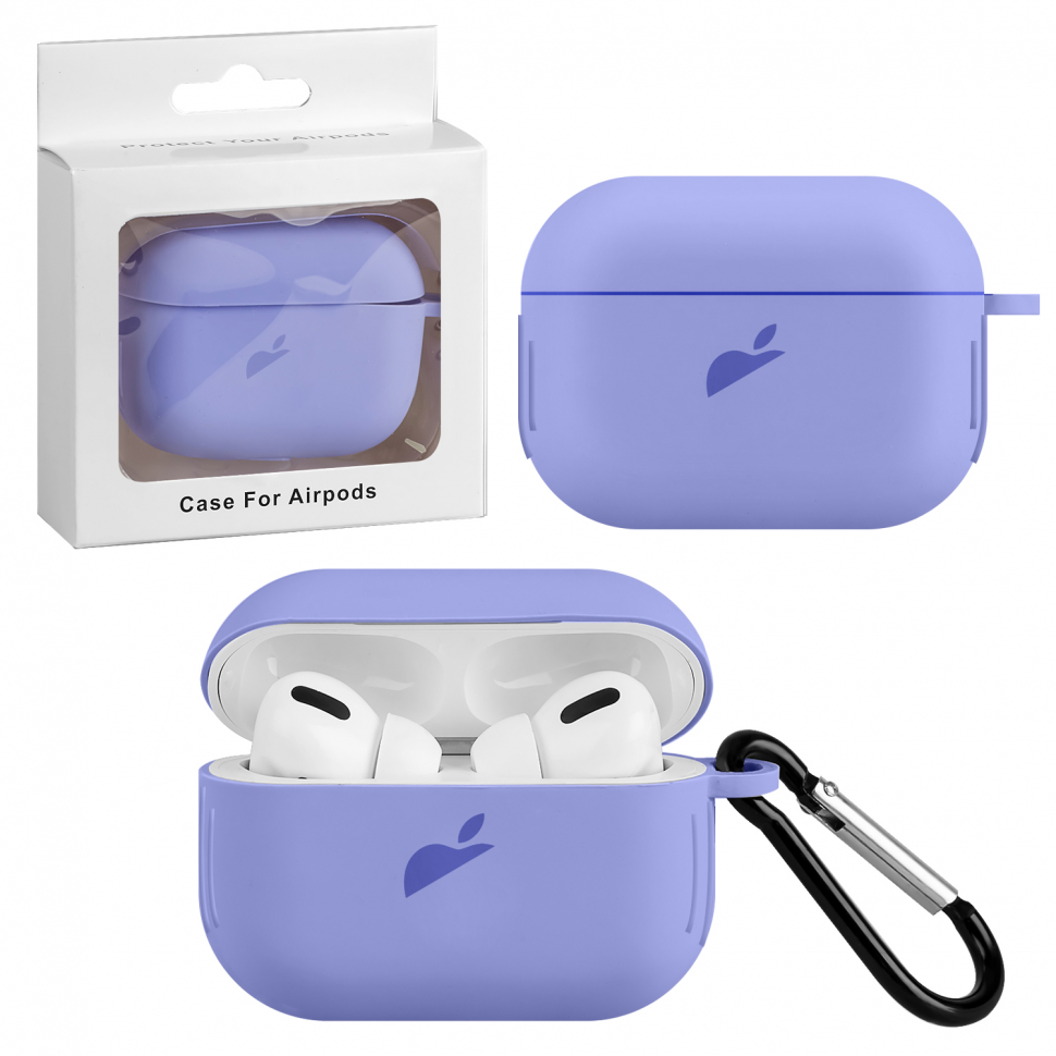 Чехол Airpods Pro Silicon Case Apple Light Purple