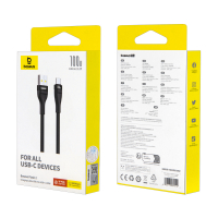 Кабель USB Type-C 1M 100W Flash 2 Charging Baseus черный P10311804111-00