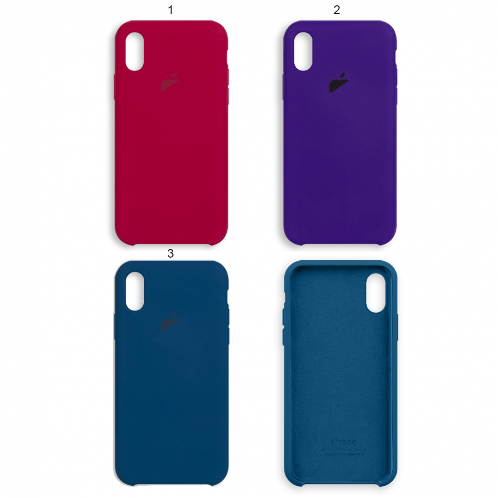 Чехол iPhone X/XS Silicon Case Apple WS (с лого в пакетике)