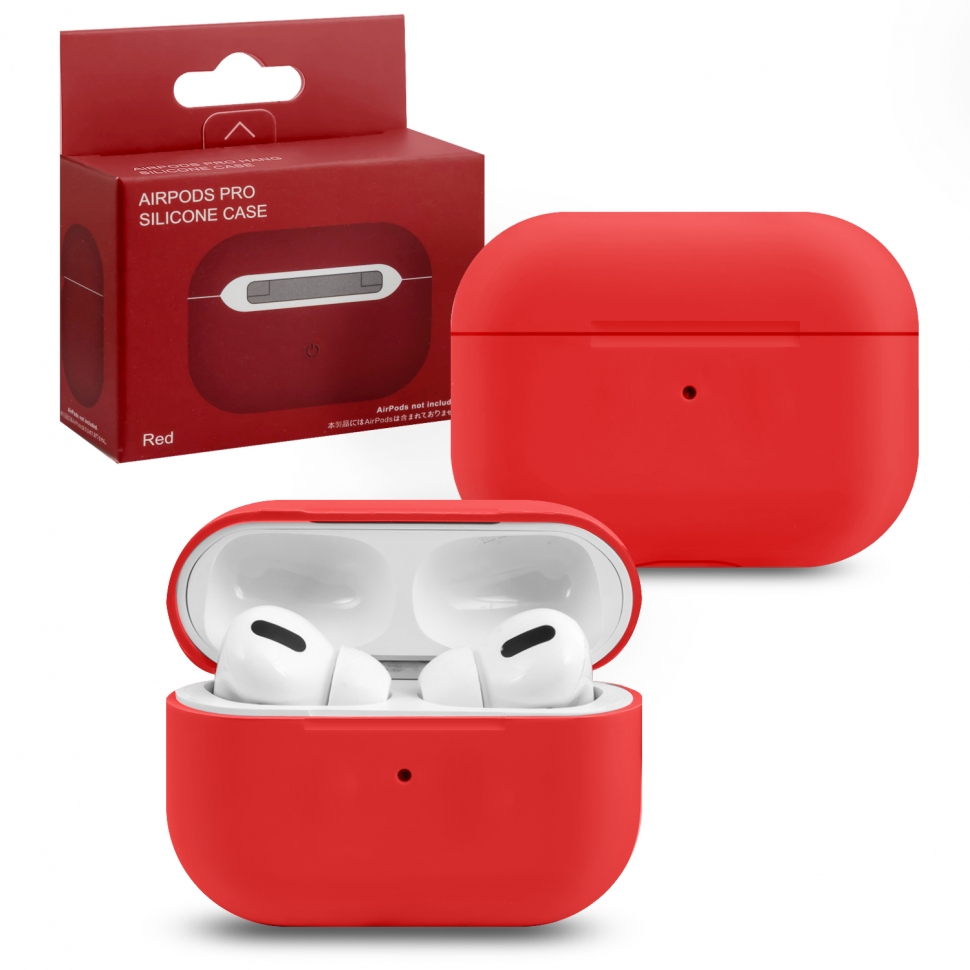Чехол Airpods Pro Silicone Red