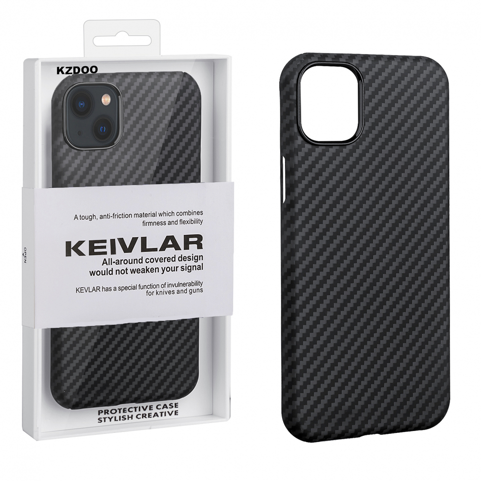 Чехол iPhone 14 Plus Kevlar Black K-DOO