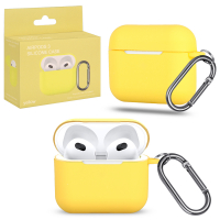 Чехол Airpods 3 с карабином №14 yellow