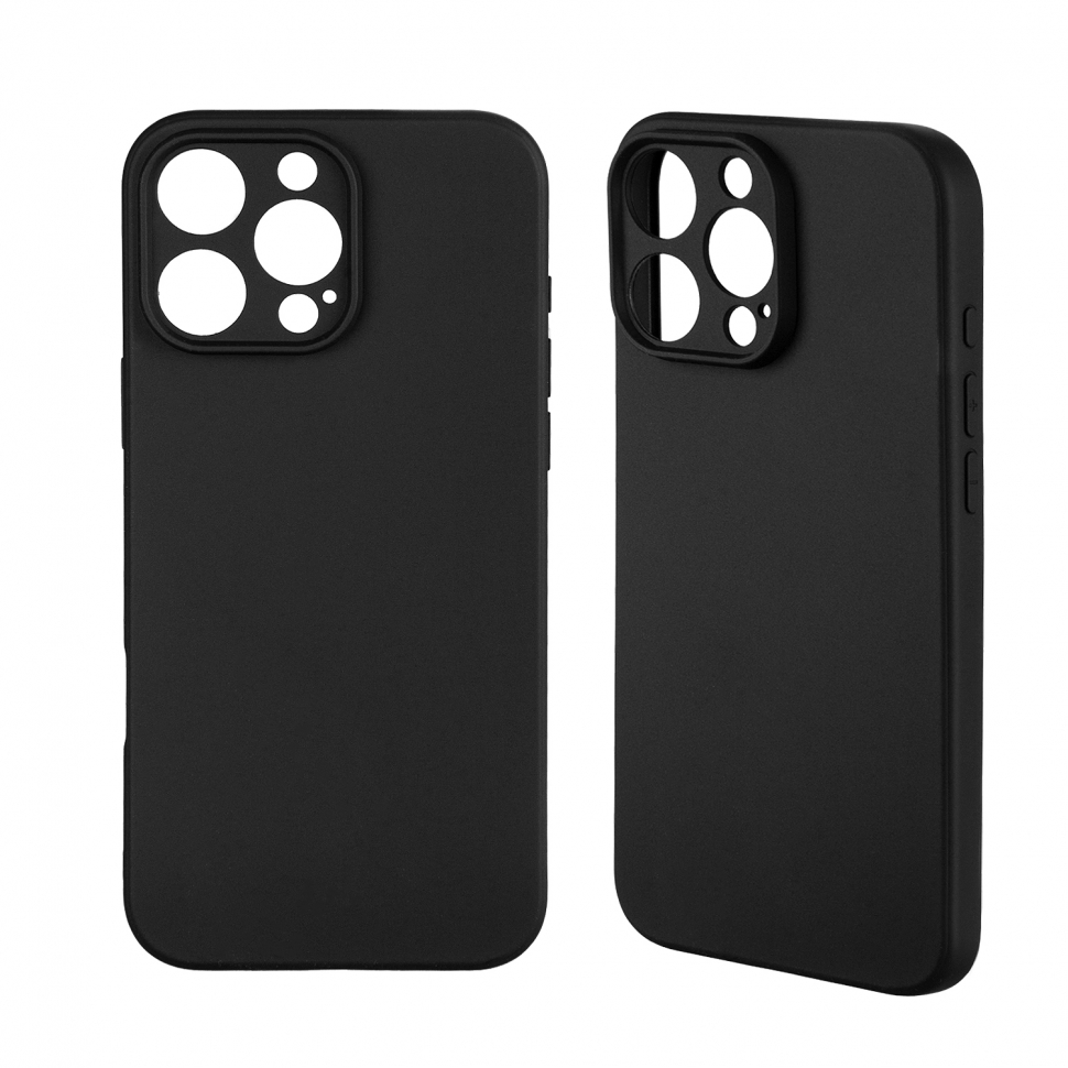 Чехол iPhone 16 Pro TPU матовый черный