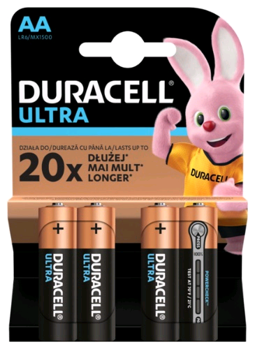 Батарейка Duracell ULTRA POWER LR6 AA BL4 Alkaline 1.5V